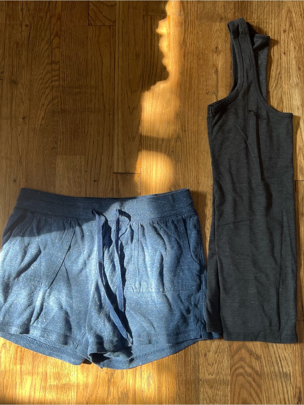 XS Athletic Works Shorts Soft With Tank Top Racer Back